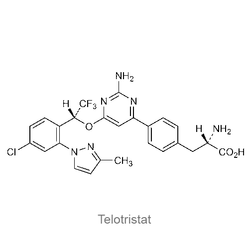 Структурная формула Телотристат