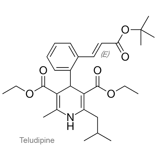 Структурная формула Телудипин
