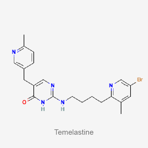 Структурная формула Темеластин