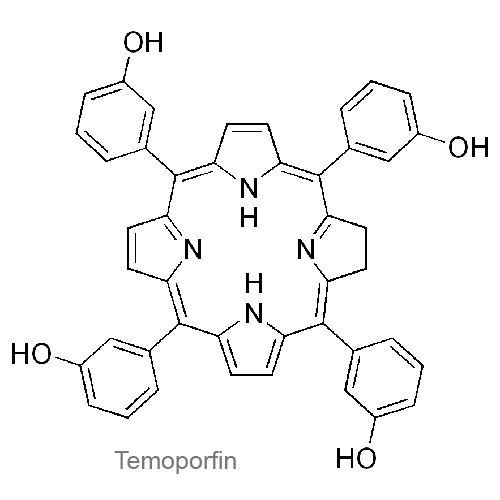 Структурная формула Темопорфин