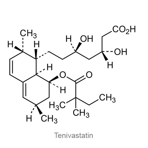 Тенивастатин структурная формула