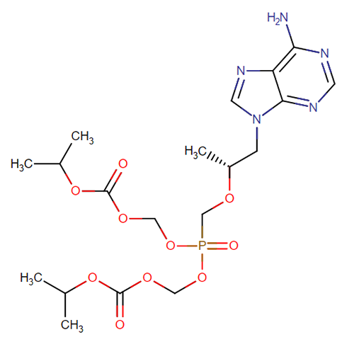 Структурная формула Тенофовир дизопроксил
