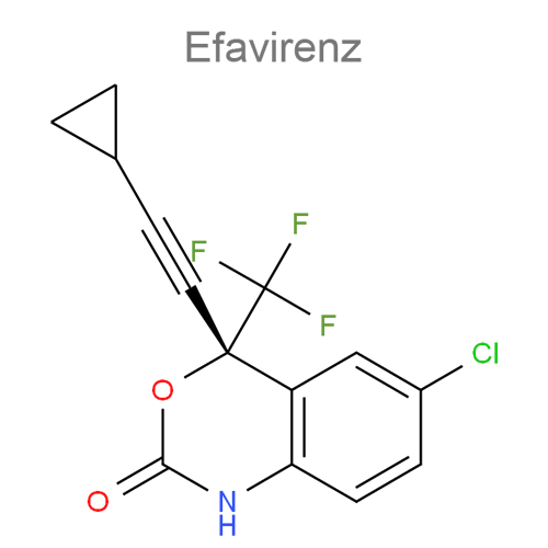 Тенофовир + Эмтрицитабин + Эфавиренз (набор) структурная формула 3