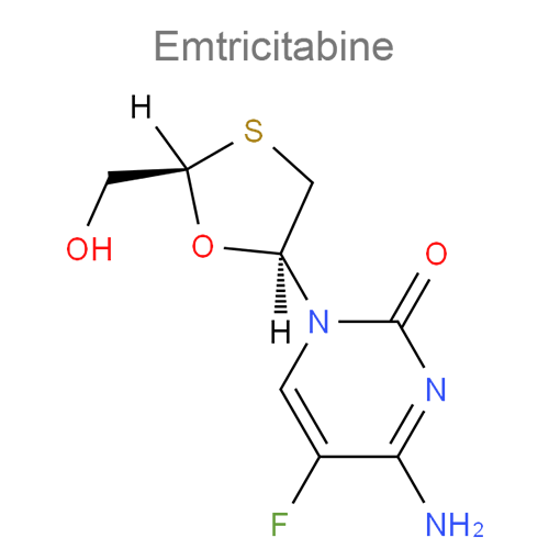 Структурная формула 2 Тенофовир + Эмтрицитабин
