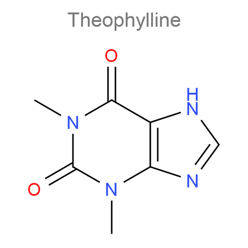 Теофиллин + Эфедрин + Фенобарбитал структурная формула
