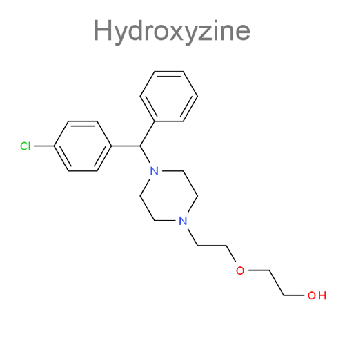 Структурная формула 3 Теофиллин + Эфедрин + Гидроксизин