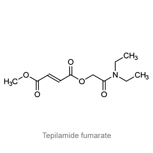 Структурная формула Тепиламида фумарат