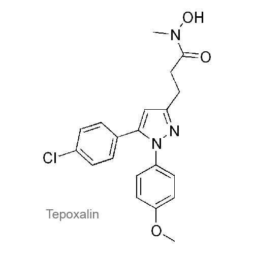 Структурная формула Тепоксалин