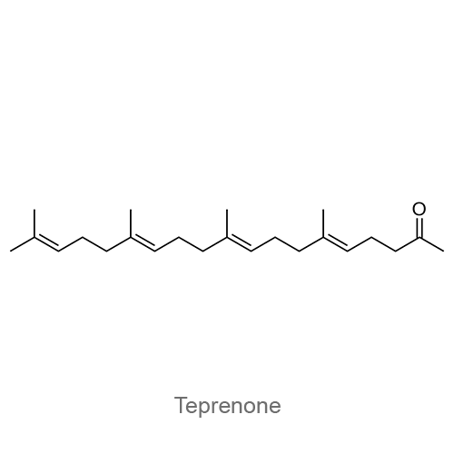 Структурная формула Тепренон