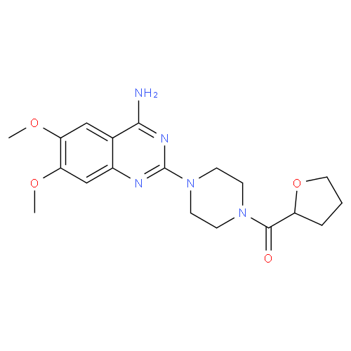 Структурная формула Теразозин