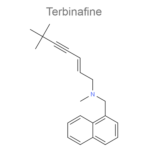 Структурная формула Тербинафин + Мочевина