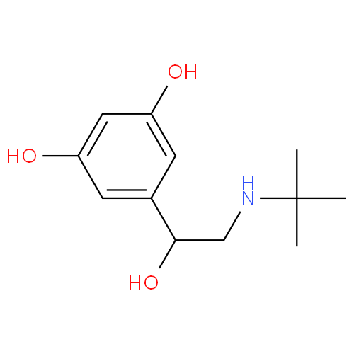 Структурная формула Тербуталин