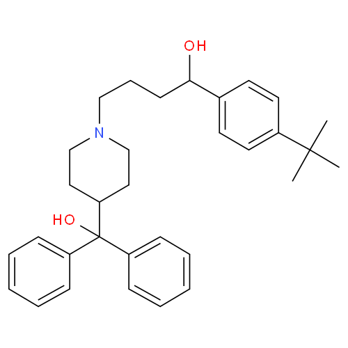 Терфенадин структурная формула