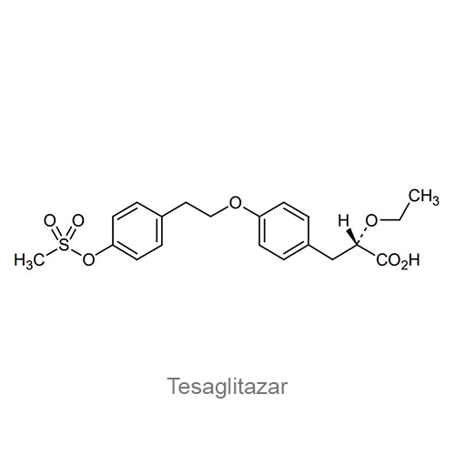 Структурная формула Тезаглитазар