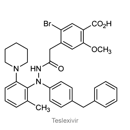 Структурная формула Теслексивир