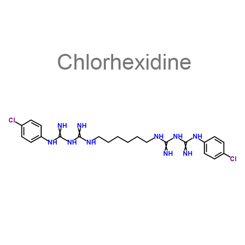 Структурная формула 2 Тетракаин + Хлоргексидин