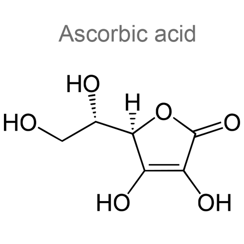 Тетракаин + Хлоргексидин + Аскорбиновая кислота структурная формула 3