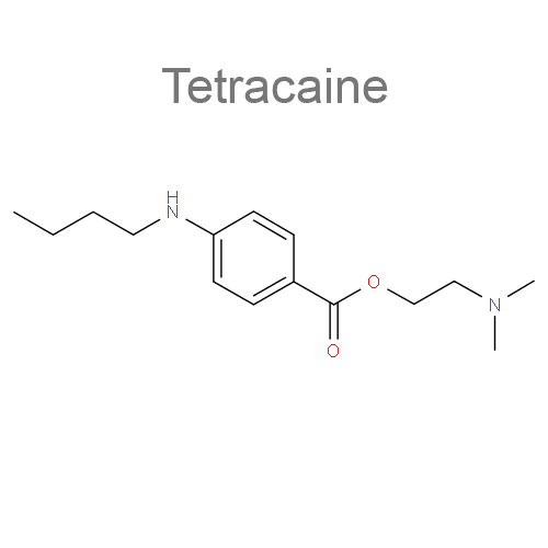 Структурная формула Тетракаин + Хлоргексидин + Аскорбиновая кислота