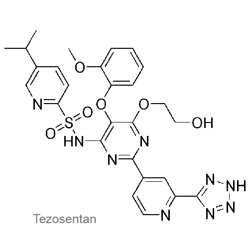 Структурная формула Тезозентан