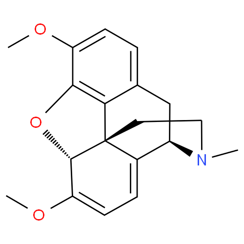 Структурная формула Тебаин