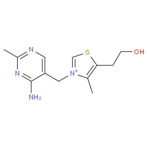 Тиамин структурная формула