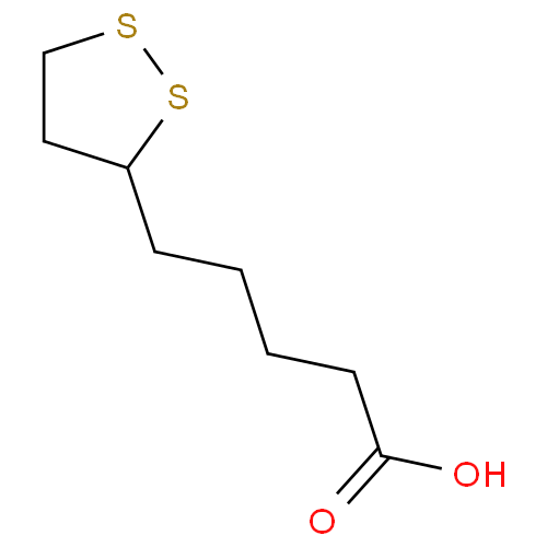 Структурная формула Тиоктовая кислота