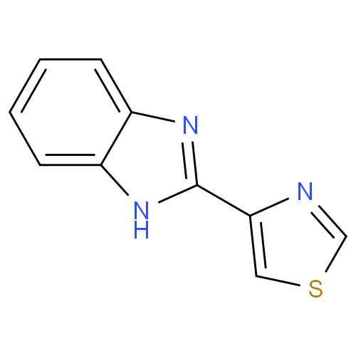 Структурная формула Тиабендазол