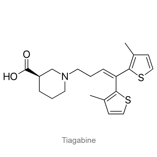 Структурная формула Тиагабин