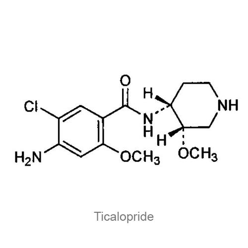 Структурная формула Тикалоприд