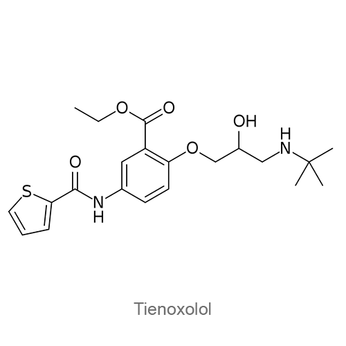 Структурная формула Тиеноксолол