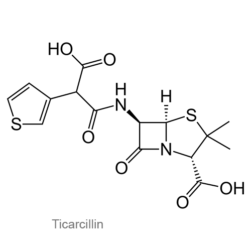 Тикарциллин структурная формула