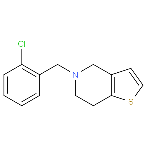 Структурная формула Тиклопидин