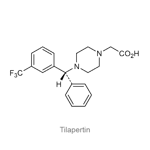 Структурная формула Тилапертин