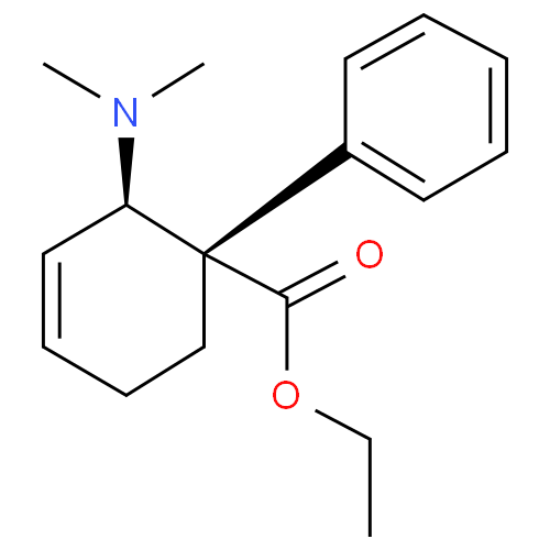 Структурная формула Тилидин