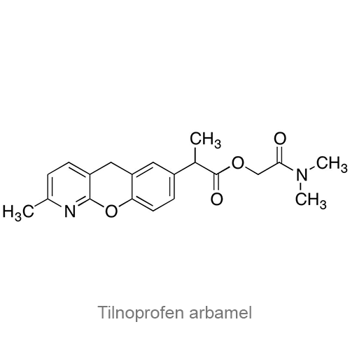 Тилнопрофен арбамел структурная формула