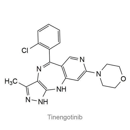 Структурная формула Тиненготиниб