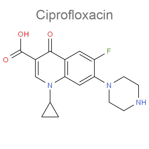 Структурная формула 2 Тинидазол + Ципрофлоксацин