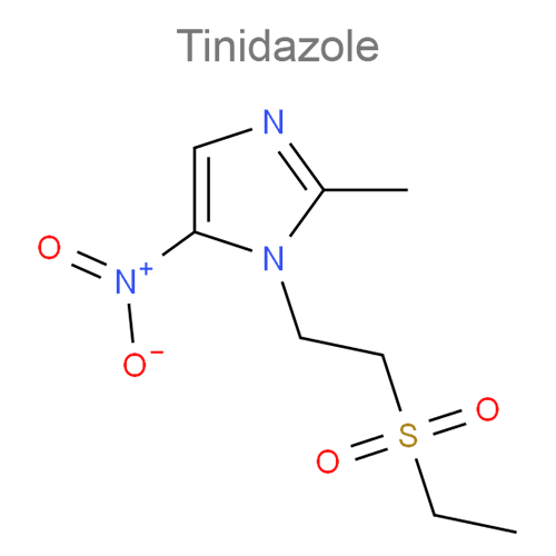 Тинидазол + Ципрофлоксацин структурная формула