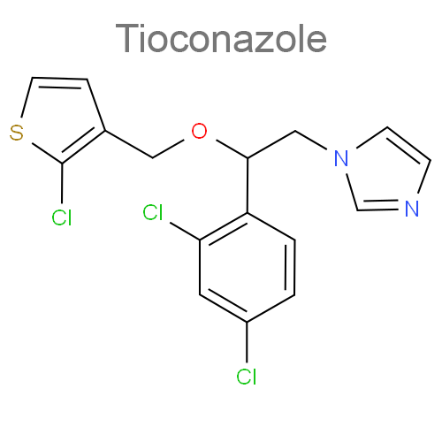 Структурная формула 2 Тинидазол + Тиоконазол