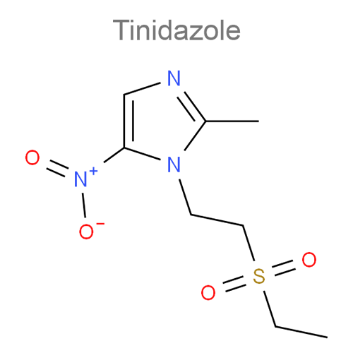 Тинидазол + Тиоконазол структурная формула