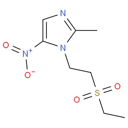 Структурная формула Тинидазол
