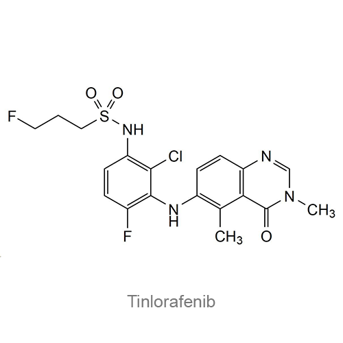Структурная формула Тинлорафениб
