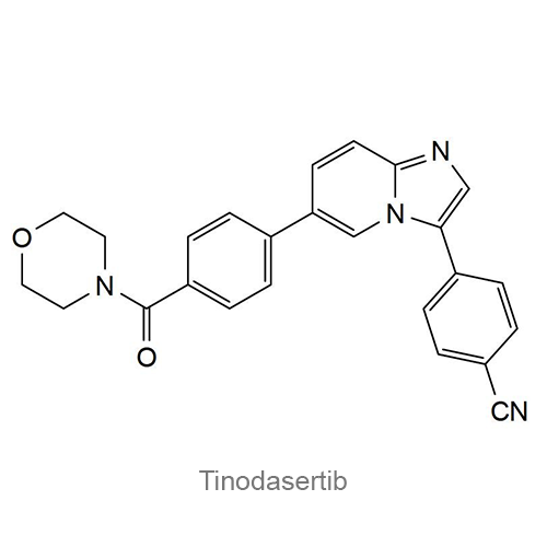 Структурная формула Тинодасертиб