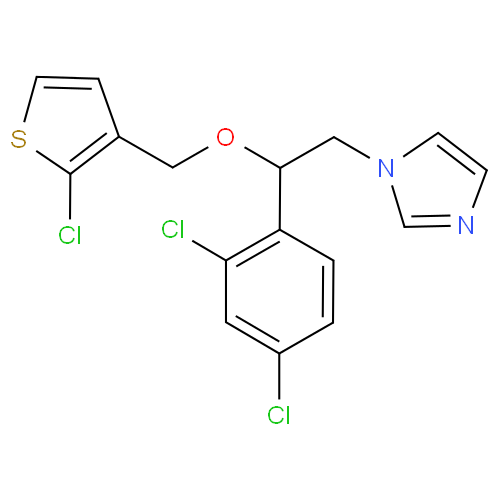 Структурная формула Тиоконазол