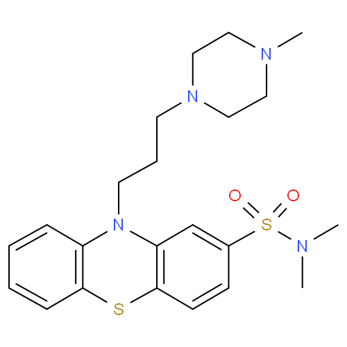 Тиопроперазин структурная формула