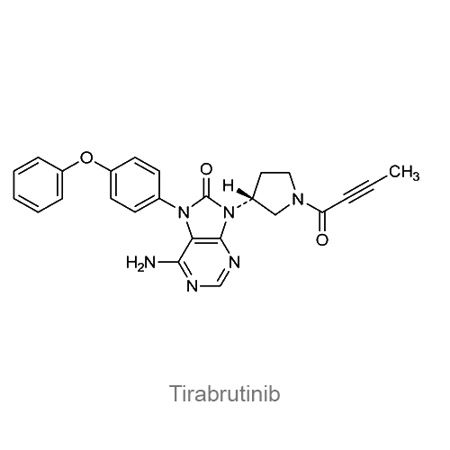 Структурная формула Тирабрутиниб