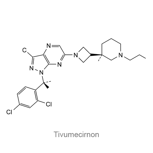 Структурная формула Тивумецирнон