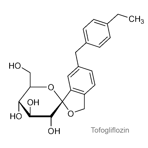 Структурная формула Тофоглифлозин