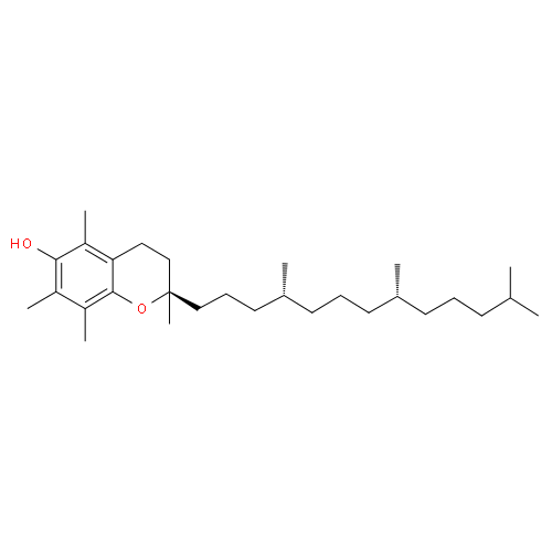 Структурная формула Токоферол