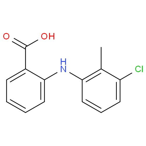 Структурная формула Толфенамовая кислота